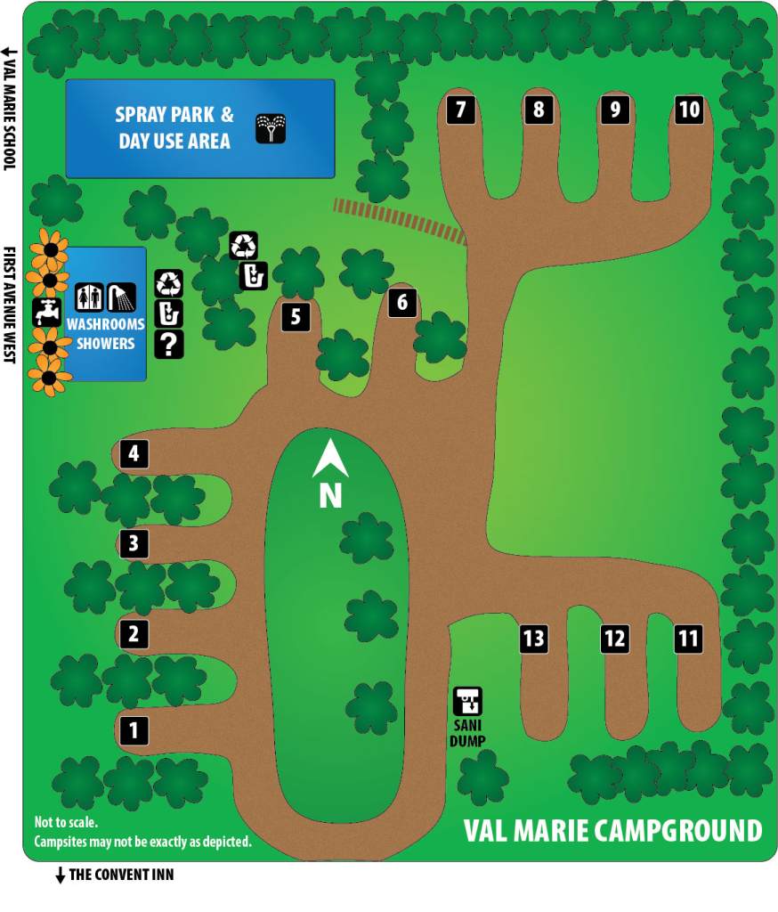 Val Marie Campground & Spray Park Map